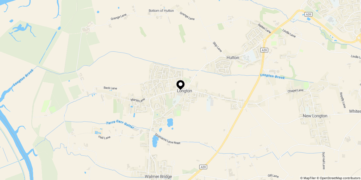 Approximate location of West View, Longton, Preston, PR4 5AH