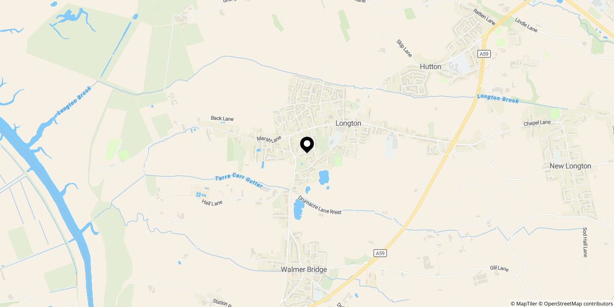 Approximate location of Stonefield, Longton, Preston, PR4 5HP